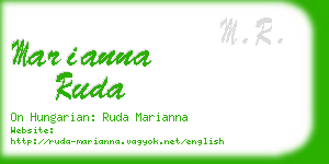 marianna ruda business card